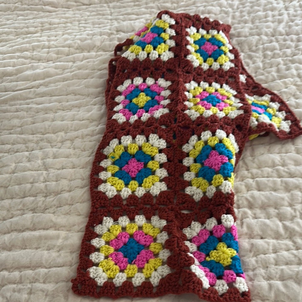 Colorful Crochet Kids Scarf